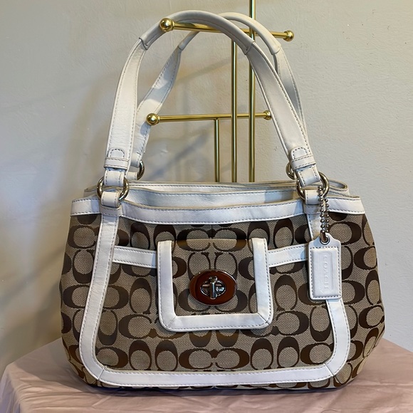 Coach Handbags - Coach Signature Deluxe Tote Purse